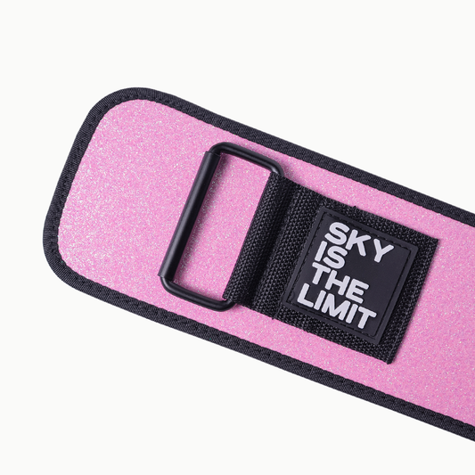 Skyhill Orbit Weightlifting Belt Pink Glitter