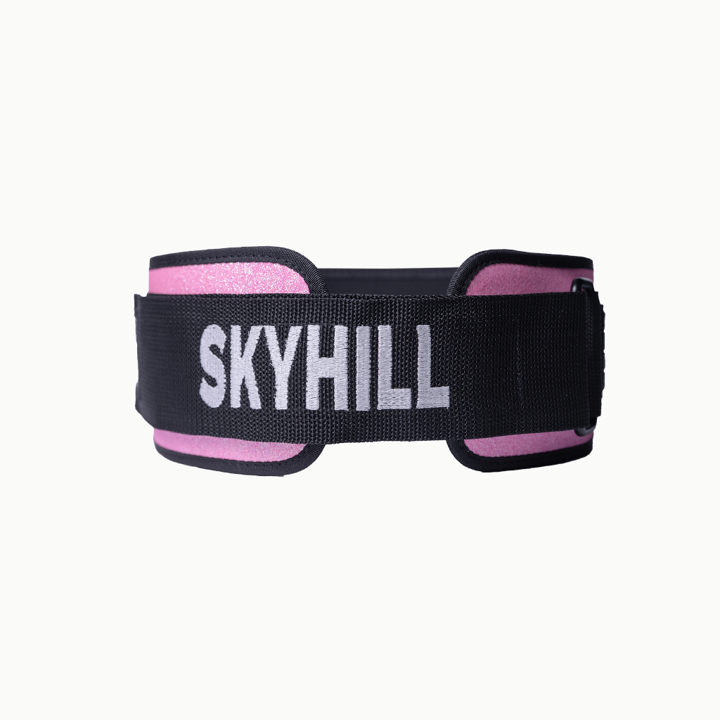 Skyhill Orbit Weightlifting Belt Pink Glitter